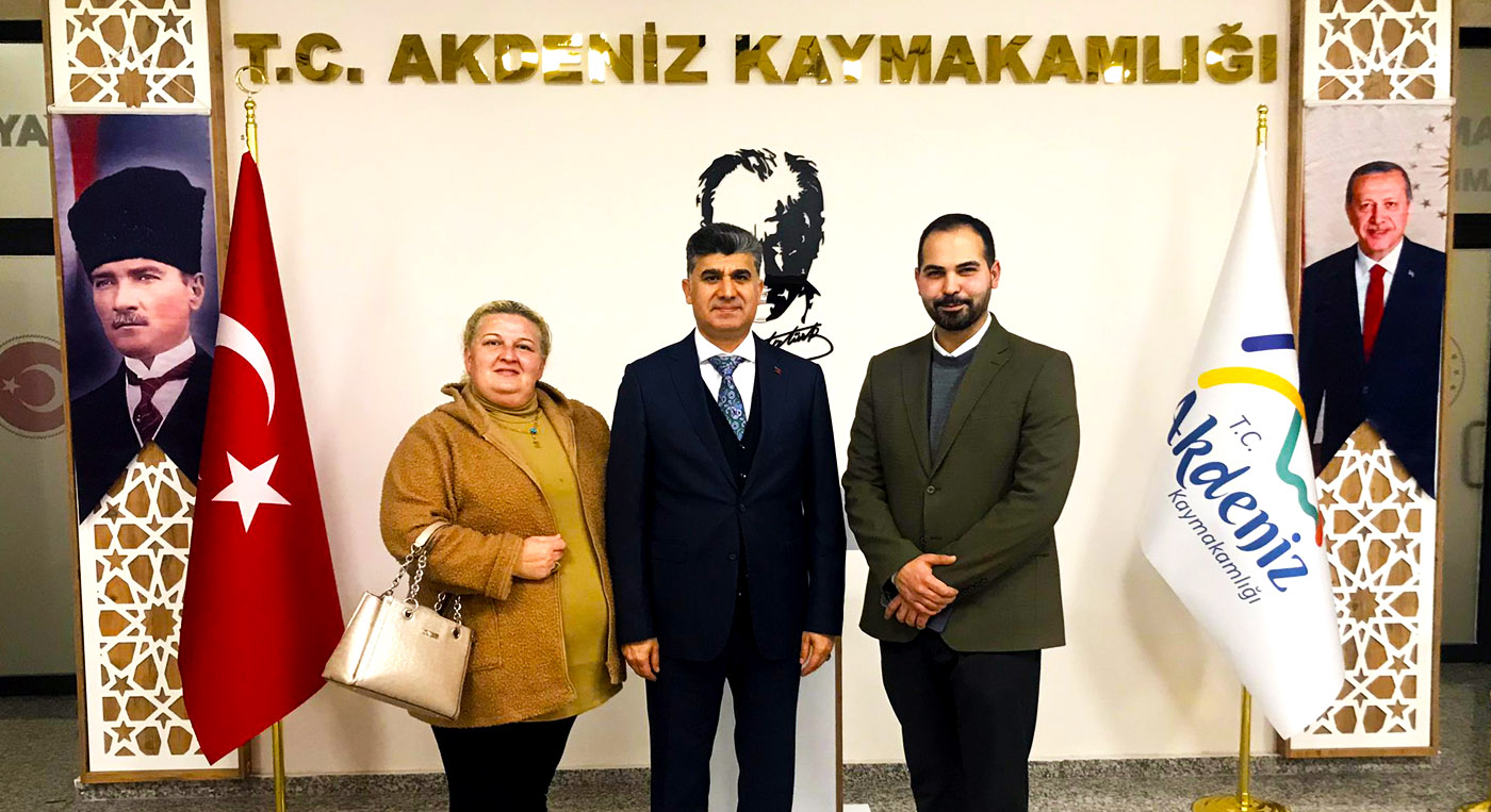 Çetinkaya'dan Akdeniz Kaymakamı Zeyd Şener'e Ziyaret