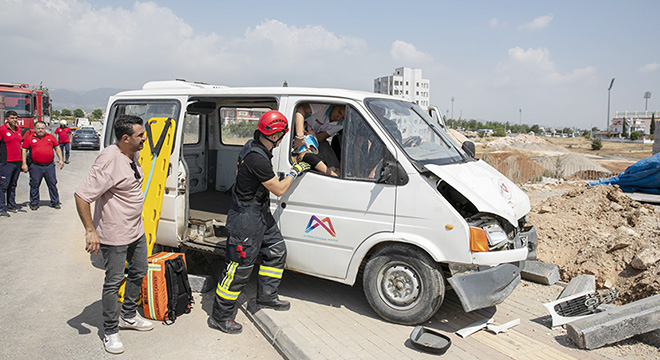 'Yol Trafik Güvenliği' tatbikatı yapıldı